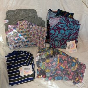 LuLaRoe Multicolor Floral Paisley Tees And Dresses Bundle